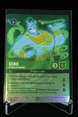 Genie Powers Unleashed Disney Lorcana Floodborn Hero Foil - Image 1