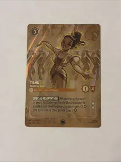 Tiana - Restaurant Owner (Enchanted) 206/204 Azurite Sea Holo Disney Lorcana NM - Image 1