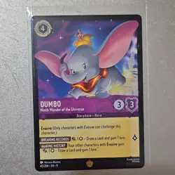 Disney Lorcana Dumbo Ninth Wonder of the Universe 45/204 EN Rare Fabled - Image 1