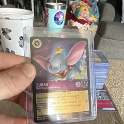 Disney Lorcana Dumbo Legendary Fabled 45/204 Cold Foil EN 4 Cost 3/3 Evasive - Image 3