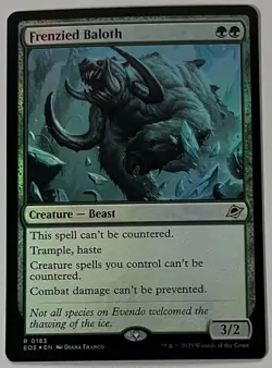 MTG Edge of Eternities Frenzied Baloth Creature - Beast RARE FOIL #0183 - Image 1