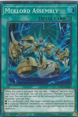 YUGIOH HOLO CARD 1 X MEKLORD ASSEMBLY LED7-EN020 1ST EDITION - Image 1