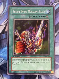 (LOD) Yugioh Magic Card Fusion Sword Murasame Blade LOD-079 1st Rare NM - Image 1