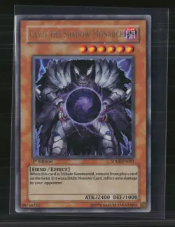 Yu-Gi-Oh! Caius the Shadow Monarch SD The Dark Emperor UR SDDE-EN001 1st Edition - Image 1