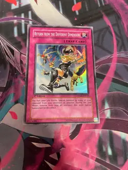 YUGIOH - RETURN FROM THE DIFFERENT DIMENSION - SUPER RARE - DPKB - 1ST ED - MP - Image 1