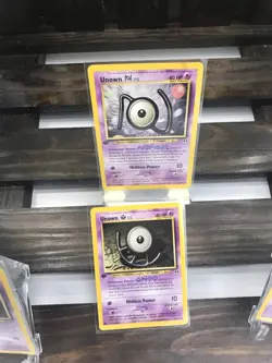 Unown Pokemon 48+49+50+51 four-card-LOT Pokemon Cards Neo Discovery - Image 3