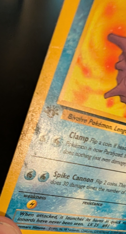 1999 Pokemon 1st Edition Fossil 3 Card Lot Cloyster, Magmar, & Psyduck - Image 5
