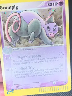 Grumpig 6/97 Holo - ex Dragon Pokemon Card - NM - Image 2