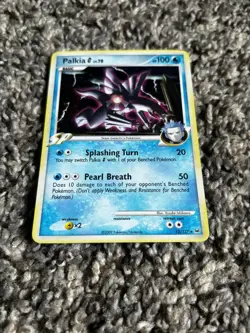 2009 Pokemon TCG Palkia G Platinum 12/127 Holo Rare Card MP - Image 3