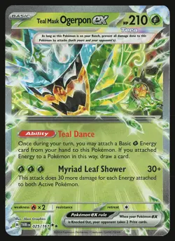 SV06: Twilight Masquerade Teal Mask Ogerpon ex #025/167 Pokemon Card - Image 1