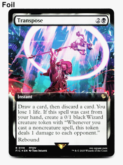 Transpose (Extended Art) - FOIL - [Commander: Final Fantasy] MTG Magic - NM/M 💀 - Image 1