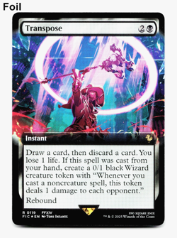 Transpose (Extended Art) - FOIL - [Commander: Final Fantasy] MTG Magic - NM/M 💀 - Image 3
