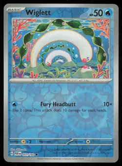 WIGLETT 051/182 PARADOX RIFT REVERSE HOLO POKEMON CARD NEAR MINT - Image 1