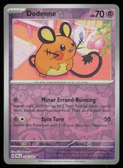 DEDENNE 036/091 PALDEAN FATES REVERSE HOLO POKEMON CARD NEAR MINT - Image 1