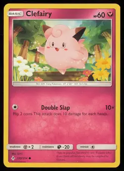 CLEFAIRY 132/214 UNBROKEN BONDS POKEMON CARD NEAR MINT - Image 1