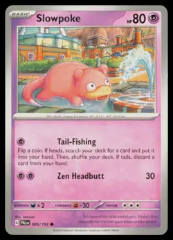 SLOWPOKE 085/193 PALDEA EVOLVED POKEMON CARD NEAR MINT - Image 1