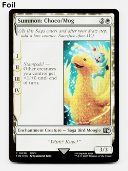 Summon: Choco/Mog (FOIL) - Universes Beyond: Final Fantasy - MTG NM/M ⚪ - Image 1