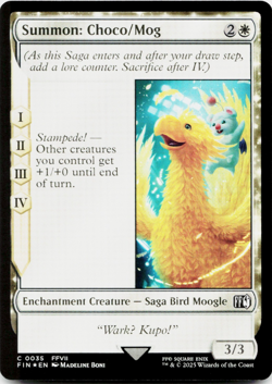 Summon: Choco/Mog (FOIL) - Universes Beyond: Final Fantasy - MTG NM/M ⚪ - Image 3