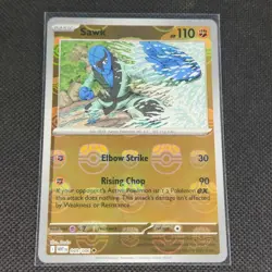 Sawk - 049/086 - Masterball Holo - White Flare - Pokemon Card - NM/M - Image 1