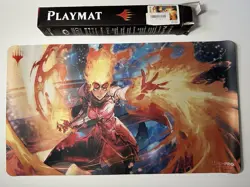 Chandra Fire Artisan War of the Spark Japanese Playmat Magic the Gathering - Image 1
