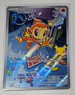 🔥 Chimchar 041/MEP Full Art Promo Holo 30th Anniv Card NM 🐒 - Image 1