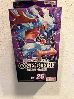 Bandai One Piece Card Game Starter Deck ST-26 Monkey D. Luffy English 50 Cards - Image 1