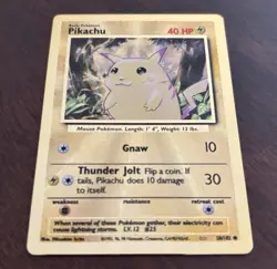 Pokemon TCG Pikachu - 58/102 (Celebrations Metal Card) - Image 1