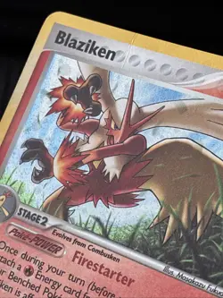 Pokemon TCG Blaziken Holo Rare Card Power Keepers 5/108 LP 2007 - Image 5