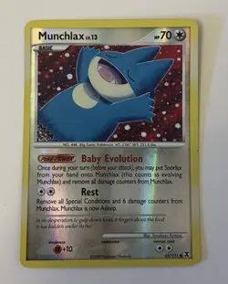 Munchlax 69/111 Reverse Holo Rising Rivals Pokemon Card - Image 1
