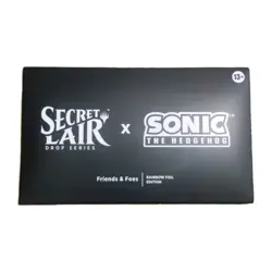 SECRET LAIR SONIC THE HEDGEHOG FRIENDS & FOES RAINBOW FOIL MTG SEALED IN HAND! - Image 1
