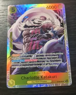 One Piece CCG Charlotte Katakuri Starter Deck SR Holo Card ST20-001 NM - Image 1