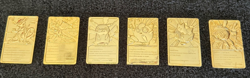 1999 Burger King Pokemon 23K Gold Plated Card Set of 6 w/ Poke Balls COA - Image 3