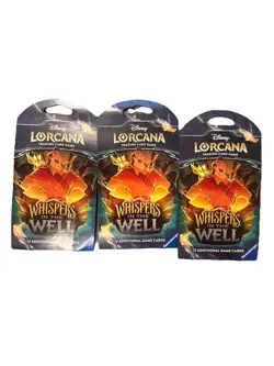 NEW Three Disney Lorcana Whispers in the Well Trading Card - Image 1