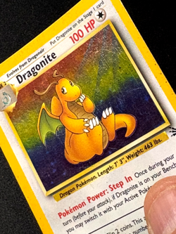 Dragonite Holo 4/62 Unlimited Card Fossil Pokemon Base Set 1999 HP Card - Image 3