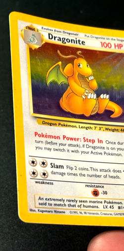 Dragonite Holo 4/62 Unlimited Card Fossil Pokemon Base Set 1999 HP Card - Image 5