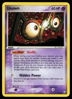 Unown (N) N/28 Holo Rare Unseen Forces Pokemon Card - Image 1