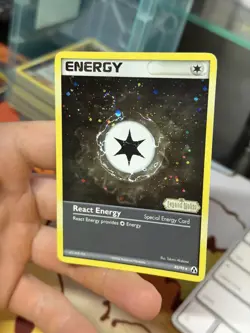 React Energy 82/92 EX Legend Maker 2006 Reverse Holo SWIRL Pokemon Card - Image 4