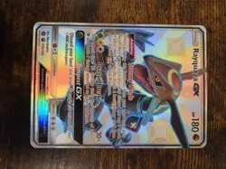 Shiny Rayquaza GX 177a/168 Hidden Fates Full Art Promo Pokemon Card NM - Image 2