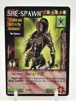 Wildstorms CCG She-Spawn Todd McFarlane Rare Card Image Universe Comics - Image 1