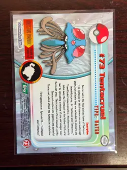 1999 Topps Pokemon Card - TV Animation Edition - #73 Tentacruel - Green Logo - Image 2