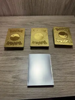 Pokemon Gold NOVELTY Collectible Cards 150 Cards + 30 Sleeves - Image 2