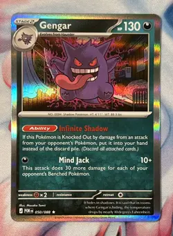 Gengar 050/088 Reverse Holo Perfect Order ME3 White Star Pokemon Card TCG NM+ - Image 1