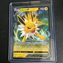 Jolteon v SWSH151 Holo Promo Pokemon TCG Card Near Mint Condition - Image 1