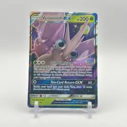Venomoth GX - 12/214 - SM Unbroken Bonds Holo Ultra Rare Pokemon Card - NM/MINT - Image 1