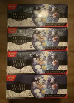 New Sealed Pokemon TCG Cards 2023 Holiday Advent Calendar Box Promo lot 4 Boxes - Image 1