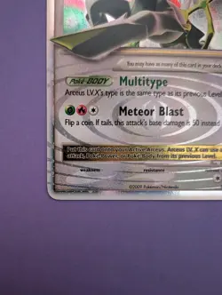 Pokemon TCG 2009 Platinum Arceus LV.X Ultra Rare Holo Card 95/99 - Image 5