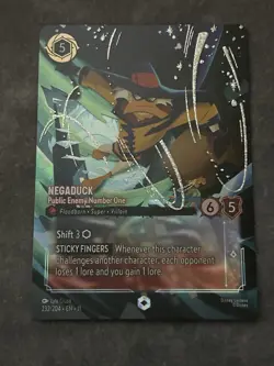 Lorcana Negaduck Public Enemy Number One Enchanted 232/204 - Image 2