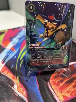 Negaduck - Public Enemy Number One 232/204 [Enchanted] Lorcana Winterspell Mint! - Image 3
