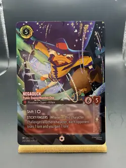 Negaduck - Public Enemy Number One (Enchanted) 232/204 Winterspell Holo NM - Image 3
