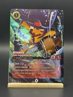 Negaduck - Public Enemy Number One (Enchanted) 232/204 Winterspell Holo NM - Image 3